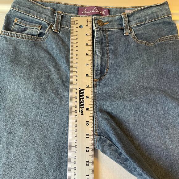 Gloria Vanderbilt Women Amanda Jeans size 8 Blue High Rise Straight Leg Stretch - Picture 5 of 11